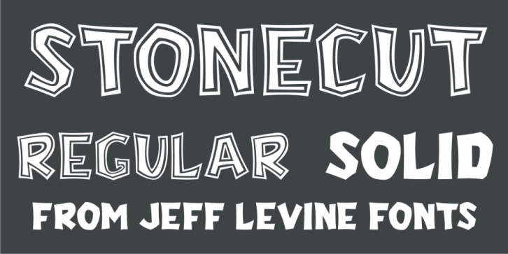 Stonecut JNL font preview