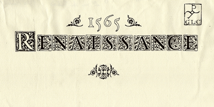 1565 Renaissance font preview