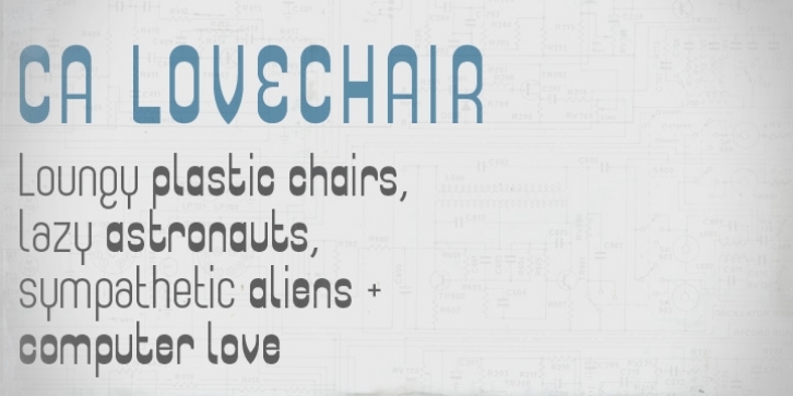 CA Lovechair font preview