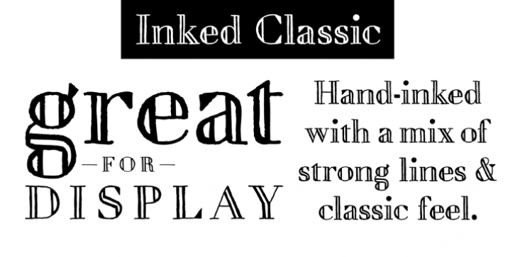 Inked Classic font preview