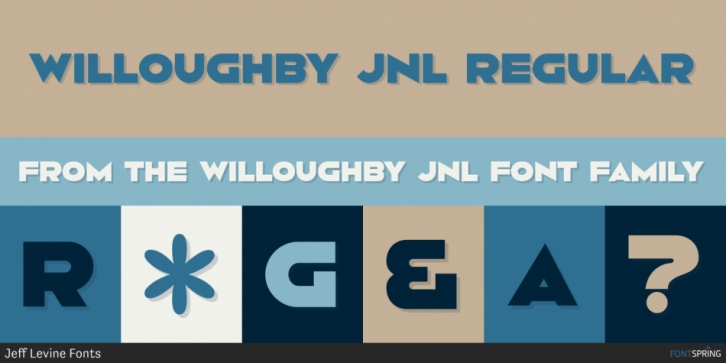 Willoughby JNL font preview