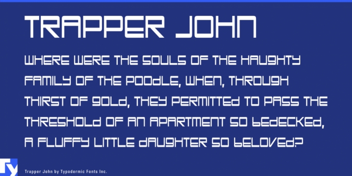 Trapper John font preview