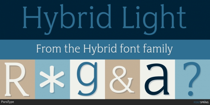 Hybrid font preview
