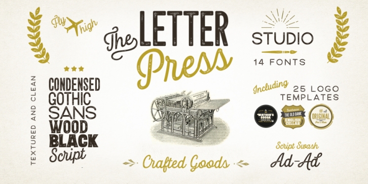 Letterpress Studio font preview