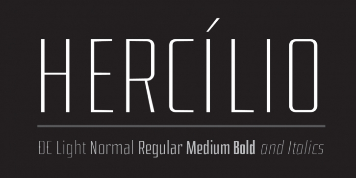 Hercílio font preview