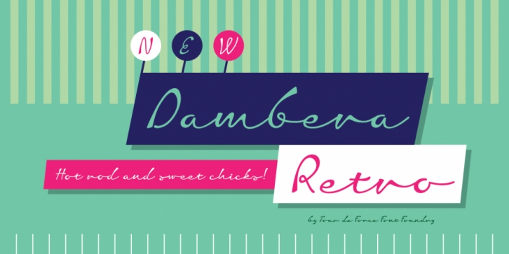 Dambera Retro font preview