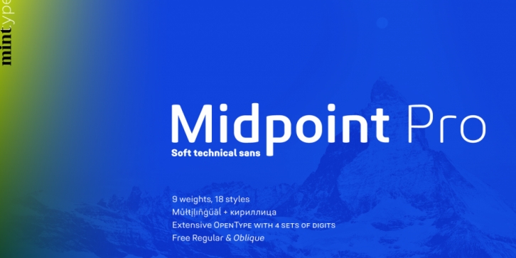 Midpoint Pro font preview