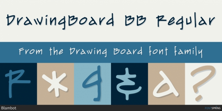 Drawing Board font preview