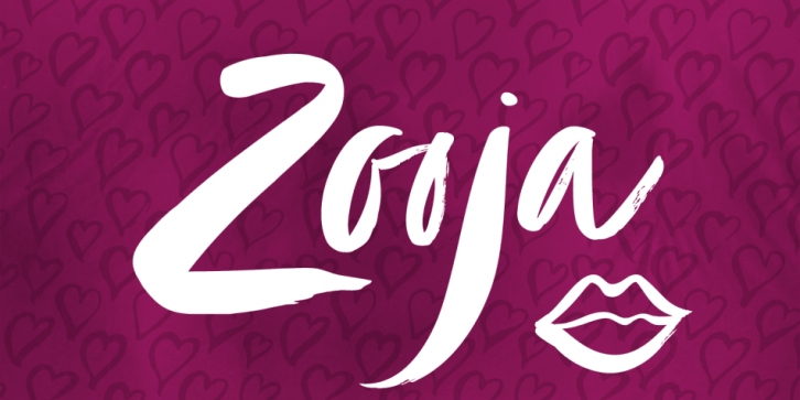 Zooja font preview