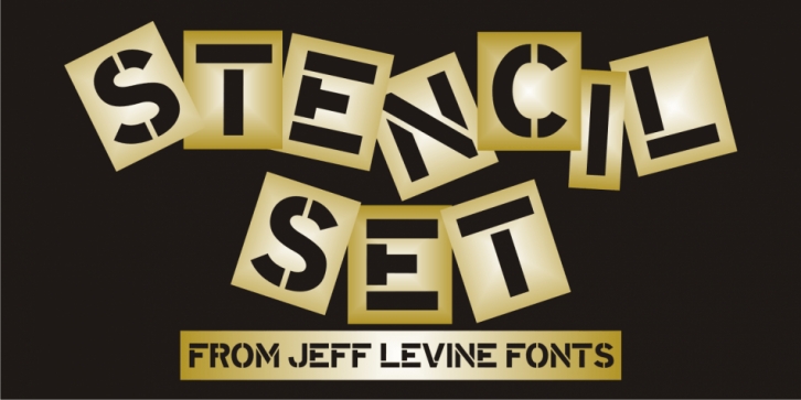 Stencil Set JNL font preview