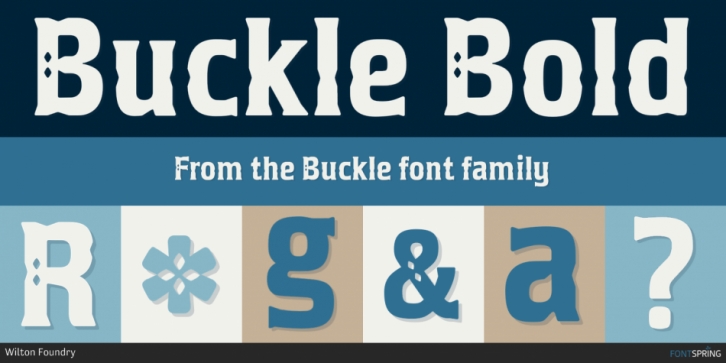 Buckle font preview