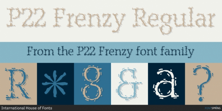 P22 Frenzy font preview