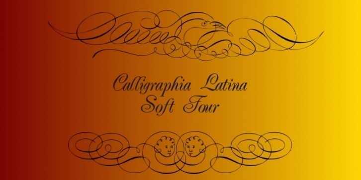 Calligraphia Latina Soft Four font preview