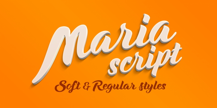 Maria Script font preview