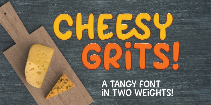 Cheesy Grits font preview