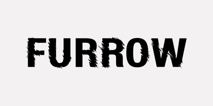 Furrow font preview