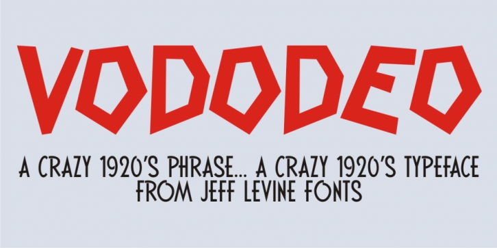 Vododeo JNL font preview