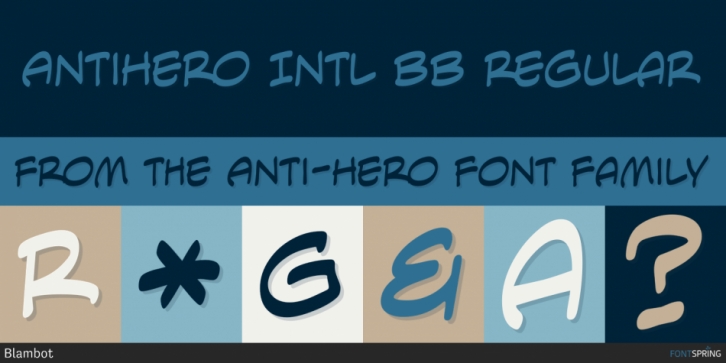 Anti-Hero font preview