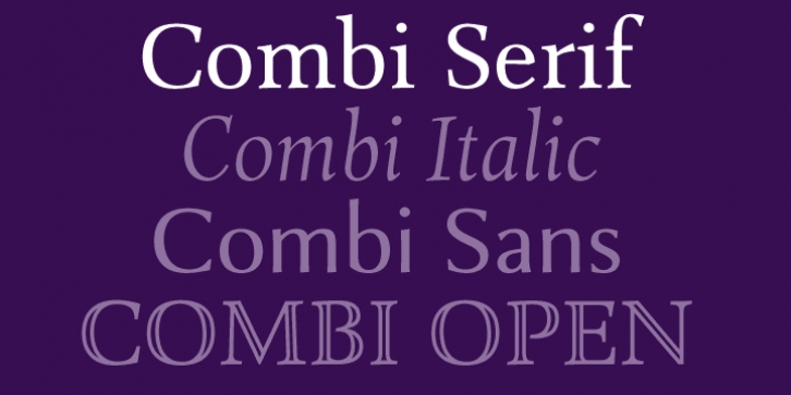 Combi Serif font preview