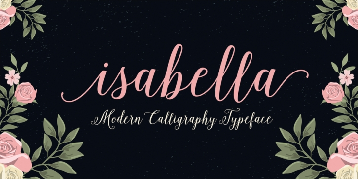 Isabella Script font preview