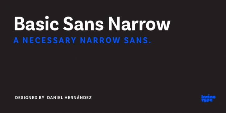 Basic Sans Narrow font preview
