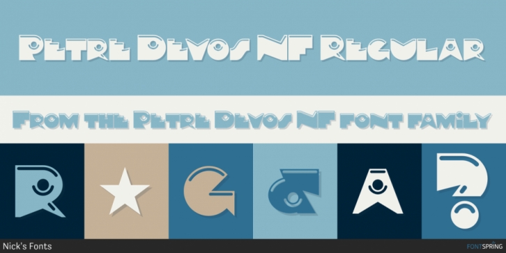 Petre Devos NF font preview