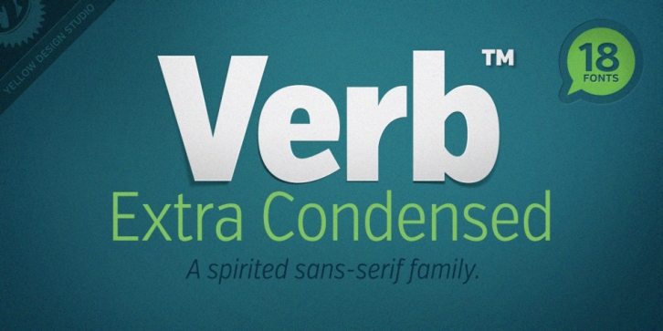 Verb Extra Condensed font preview