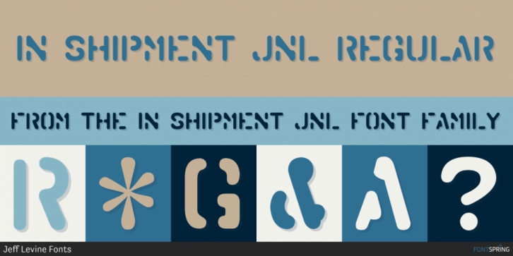 In Shipment JNL font preview