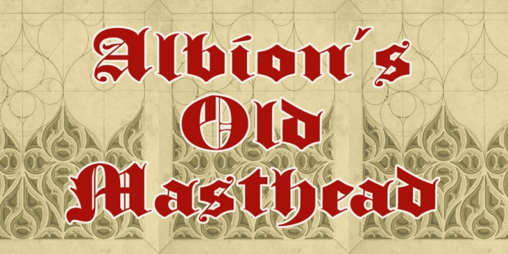 Albion's Old Masthead font preview