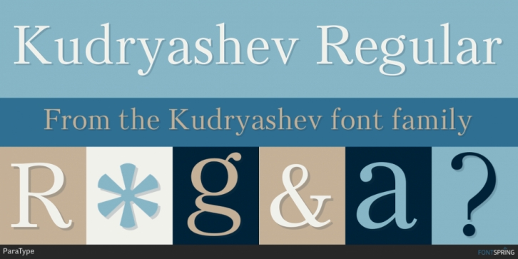 Kudryashev font preview