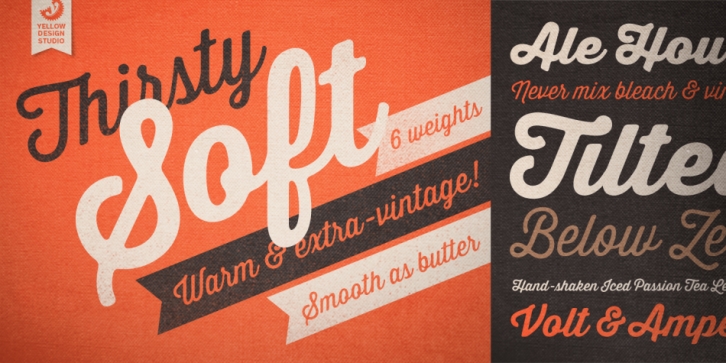 Thirsty Soft font preview