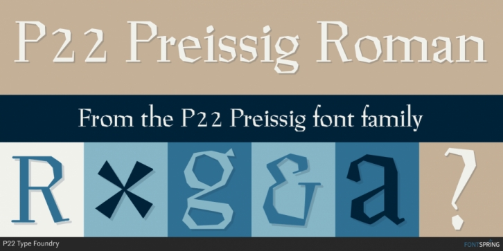 P22 Preissig font preview