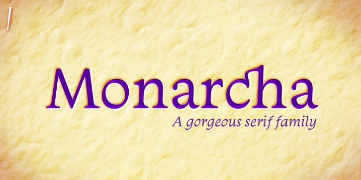 Monarcha font preview