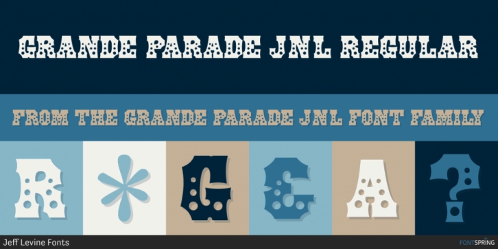 Grande Parade JNL font preview