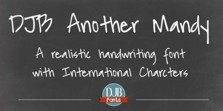 DJB Another Mandy font preview
