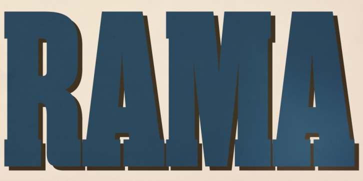 Rama Slab M font preview