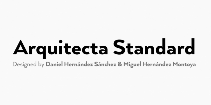 Arquitecta Standard font preview