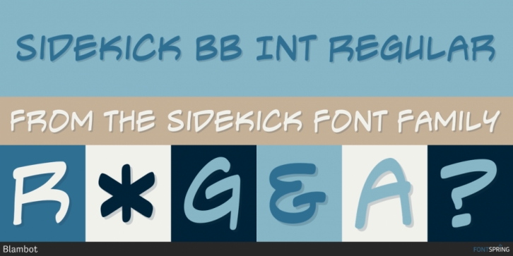 Sidekick font preview