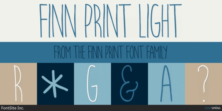 Finn Print font preview