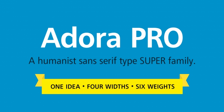 Adora PRO font preview
