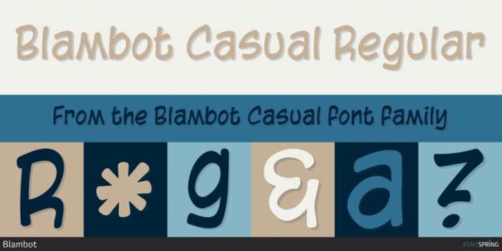Blambot Casual font preview