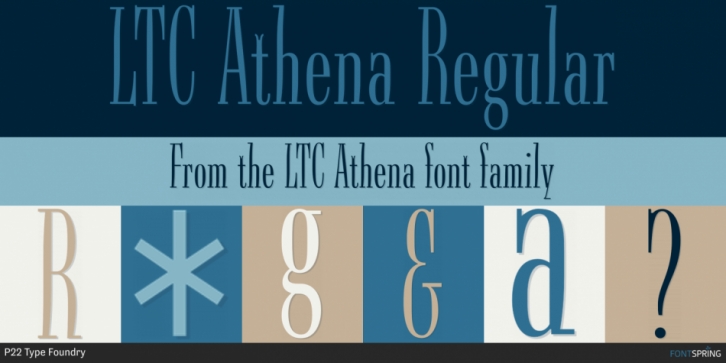 LTC Athena font preview