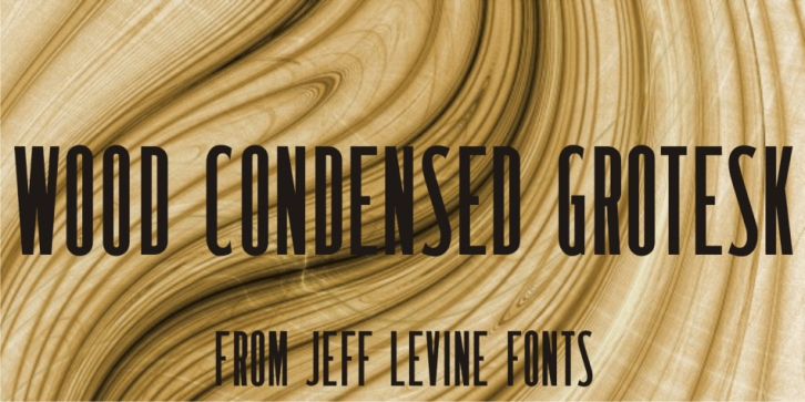 Wood Condensed Grotesk JNL font preview