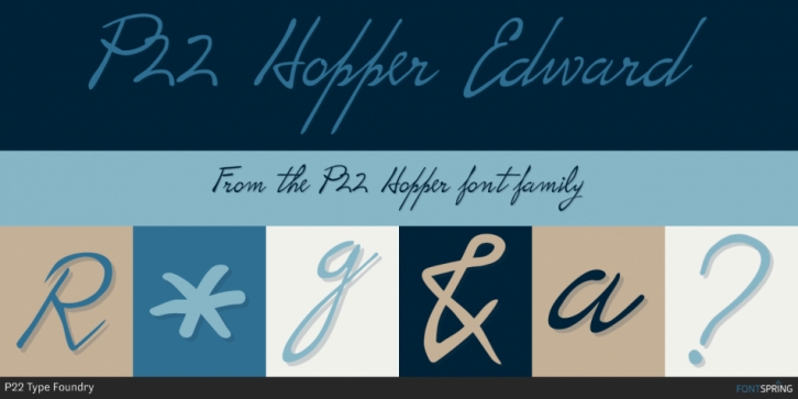 P22 Hopper font preview