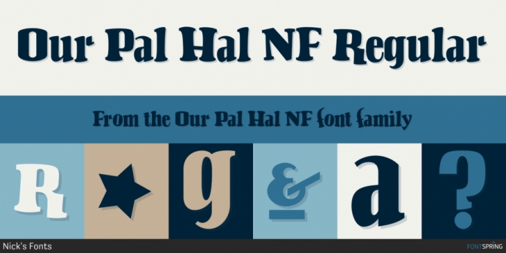 Our Pal Hal NF font preview