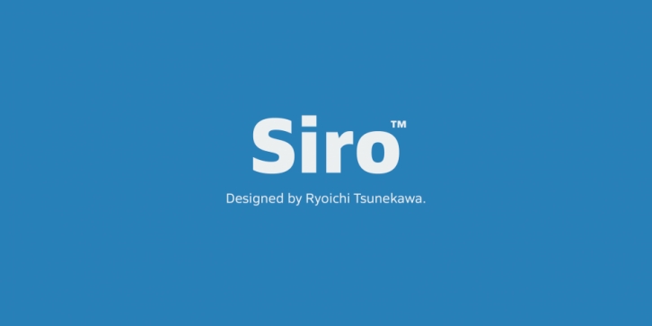 Siro font preview