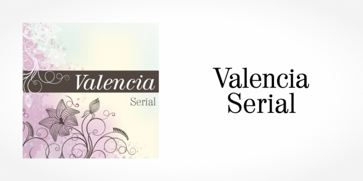 Valencia Serial font preview
