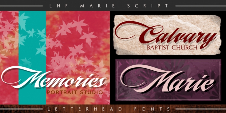 LHF Marie Script font preview