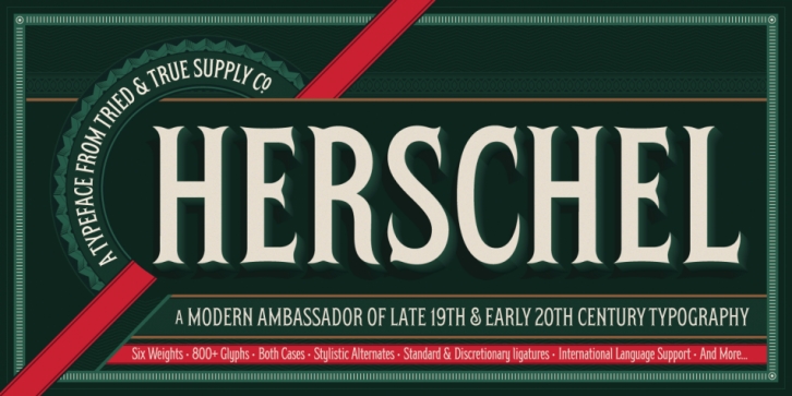 Herschel font preview
