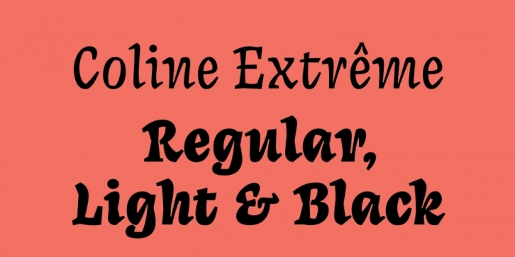 Coline Extreme font preview